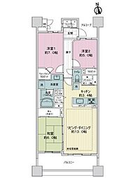 ライオンズ岐阜セントマークス壱番館 3LDKの間取図画像