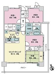 サーパス南田宮 4LDKの間取図画像