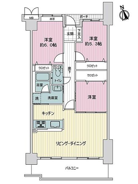 間取りを拡大表示