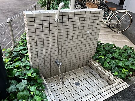 ペットの足洗い場がございます