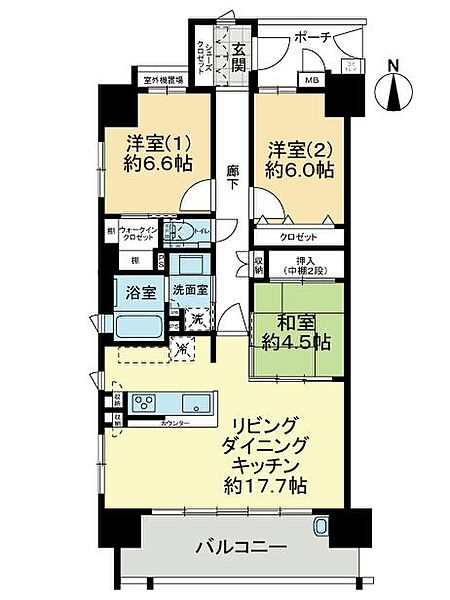 間取りを拡大表示