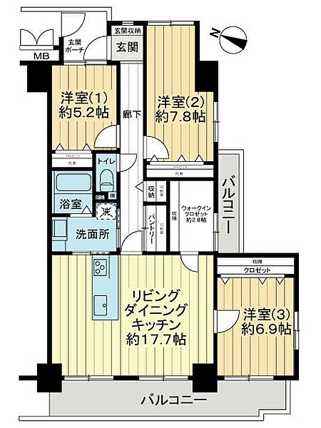 間取りを拡大表示