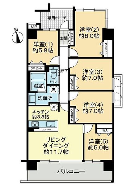 間取りを拡大表示