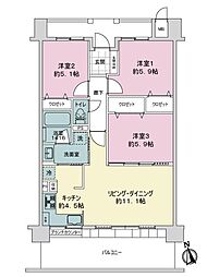 間取図画像 3LDK