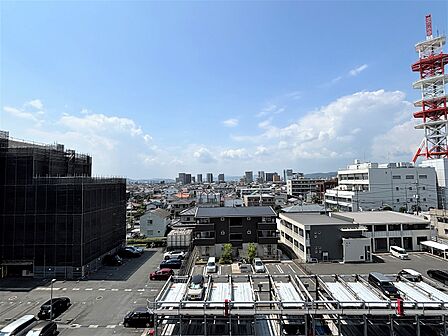 　バルコニーから西方向を望む