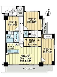 間取図画像 3SLDK