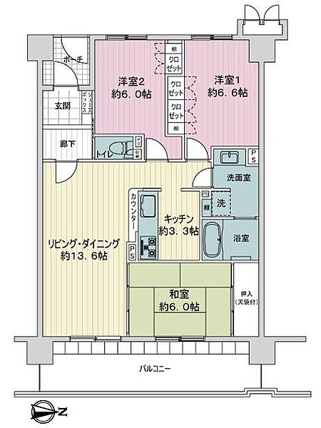 間取りを拡大表示