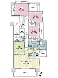 MJR大江 4LDKの間取図画像