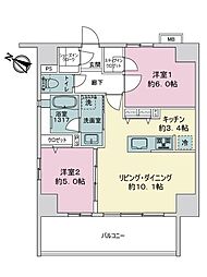 間取図画像 2LDK