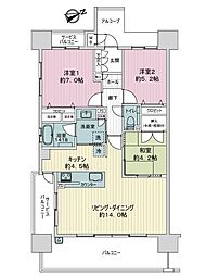 クレアホームズ鹿児島中央 3LDKの間取図画像