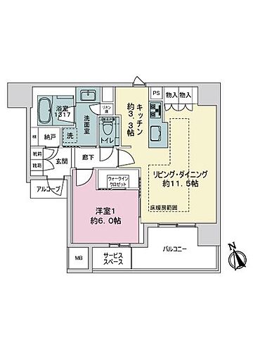 間取り プラウドシティ金沢 5階/-