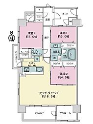 間取図画像 3LDK