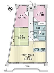 間取図画像 3LDK