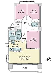 間取図画像 3LDK