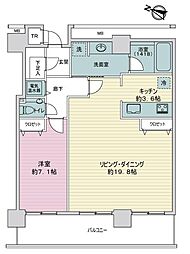 D'グラフォート札幌ステーションタワー 1LDKの間取図画像