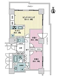 間取図画像 2LDK
