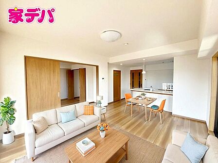 【リビング約15.6帖】 ※掲載の家具・小物はCGによるイメージです。実際の販売価格には含まれておりません。   