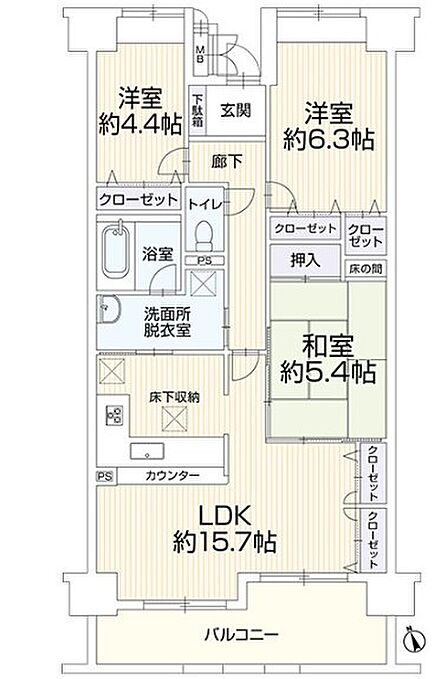 3LDK
