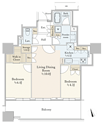 間取図画像 2SLDK