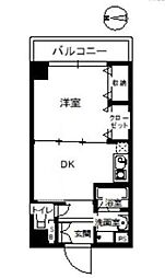 ニノンハウス 2階1DKの間取り