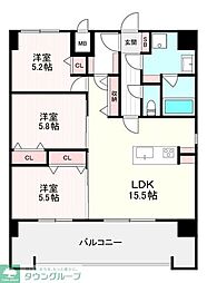 間取図画像 3LDK