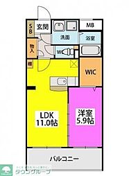 間取図画像 1LDK