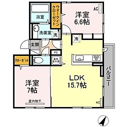 レイワパレス西新 2階