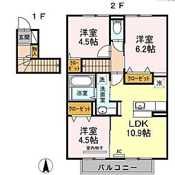 D-roomメビウス 2階/201
