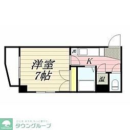 シャトレ21大手門 1Kの間取図画像