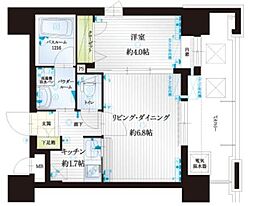 アクタス薬院3 1LDKの間取図画像