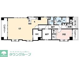 グレースメゾン六本松 1LDKの間取図画像