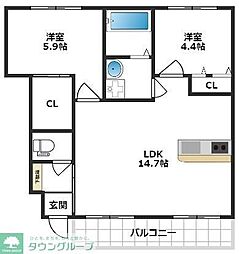 フォンターナ A棟 1階
