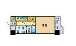 ビジネス・ワン天神 1Kの間取図画像