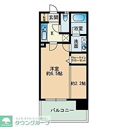 サニークレスト大濠公園 1LDKの間取図画像