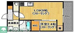 マイプレイス福重 1LDKの間取図画像