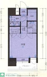 エステート・モア天神STUDIO 1Kの間取図画像