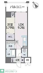 CINNAMONCOURT 1LDKの間取図画像