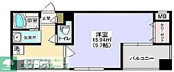 メゾンドソレイユ 1Kの間取図画像