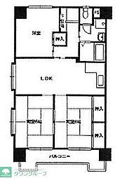 グレーシア上山門 3LDKの間取図画像