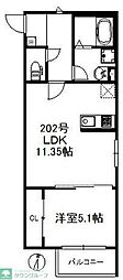 サンミライ今宿駅前 733 1LDKの間取図画像