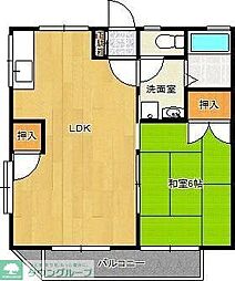 ロイヤル壱番館 1LDKの間取図画像
