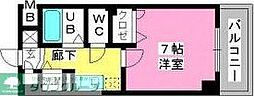 ヨーキハイム大濠 1Kの間取図画像