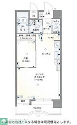 赤坂ランドマークタワー 1Kの間取図画像