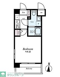 CasadiTaishokanilmare 1Kの間取図画像