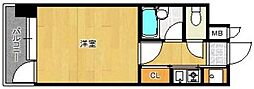 ポルグラシア大手門 1Kの間取図画像