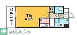WAKO大手門 1Kの間取図画像