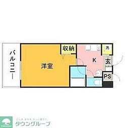 ヴィラ・フォーレ姪浜 1Kの間取図画像
