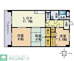 マルベリーハウス 3LDKの間取図画像