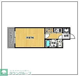 ピュアドームアーデンス大濠 1Kの間取図画像