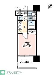 サヴォイコートオブアームズ 1Kの間取図画像